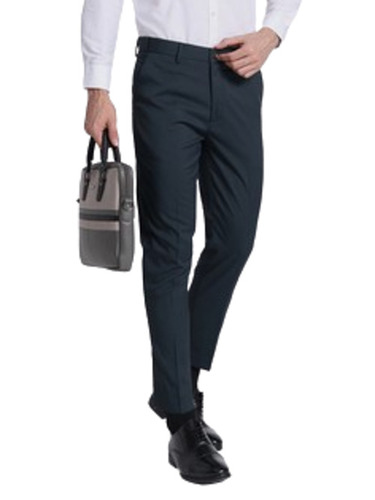 Mens Branded Trouser - Cotton Fabric Customized Size Black Color | Regular Fit Lightweight Breathable Washable with Three Pockets