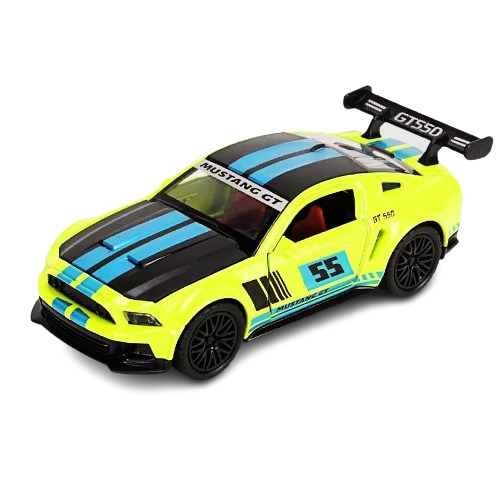 Metal Mustang Toy Car - Color: Yellow