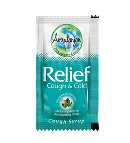 Cough Syrup Packaging Pouch - Plastic Material, Multi Color, Printed Pattern, Heat Seal Closure | Recyclable, Gravure & Flexographic Printing