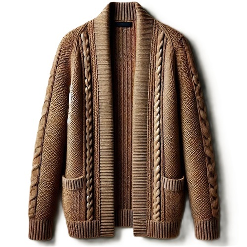 Ladies Cardigan - Color: Brown