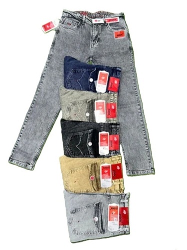 Men Denim Jeans - Regular Fit Multi Color | Breathable Skin-Friendly Washable Ideal for Ages 7-16+