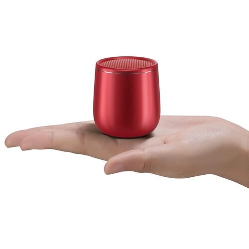 Mini Bluetooth Speakers - 10W Max Output Power, 20KHz Frequency Response, Round Shape , Red Color for Computer, Karaoke, Mobile & Portable Audio