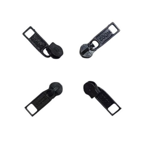 Plastic Zoom Montana Black Zipper Slider