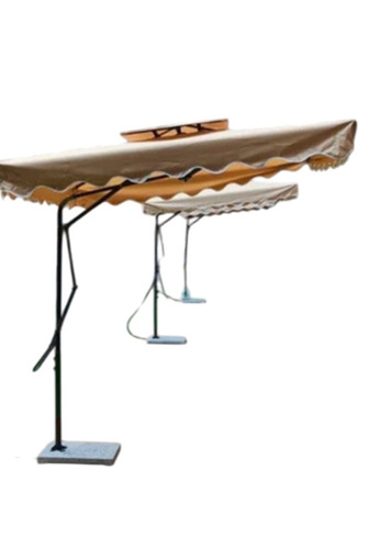 Side Pole Patio Garden Umbrella - Color: Tan