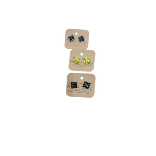 Handmade Stud Earrings - Occasion: Engagement