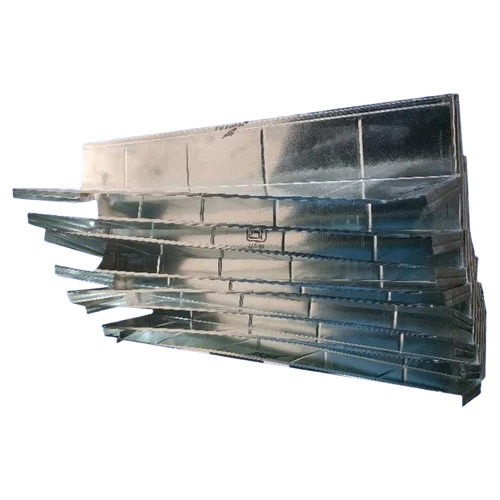 L Shape TDF Air Duct - Aluminum, Customize Size, Silver Color | Industrial Wall Mount Installation, Durable for Warehouses & Industrial Use