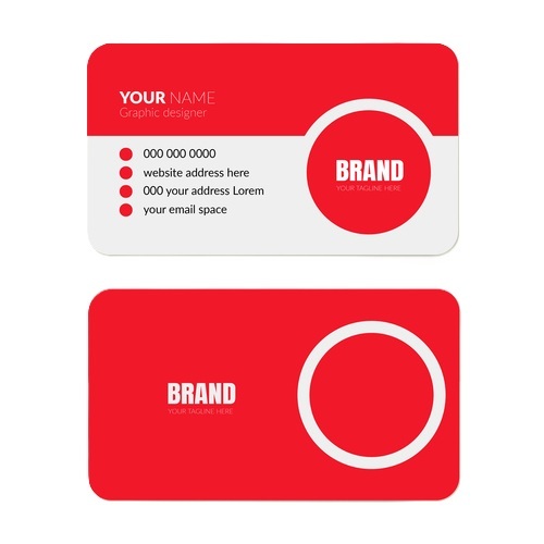 Printed Visiting Cards - Paper Material, Double Sided, Tear Resistant | Eco-Friendly, Business Use, Non-Water Proof, Offset Printing