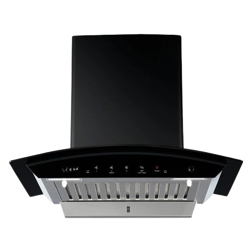 Stainless Steel Kitchen Chimney - Vented Exhaust High Power Motor | Wall Mounted Heavy Duty Electric Lighting 220 Volt