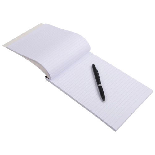 Writing Pads - A5 Size, Hard Paper Cover, Durable Plain Design | 10 Dozen Light Weight Smooth Paper Notebooks, Fine Finished