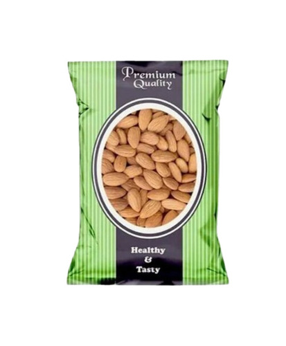 Almond Packaging Pouch - Plastic Multi Color | Printed Design for Enhanced Aesthetic Appeal
