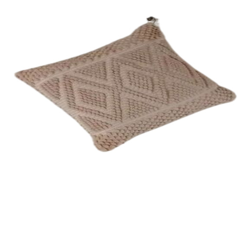 Brown Handloom Cushion Cover - Material: 100% Polyester