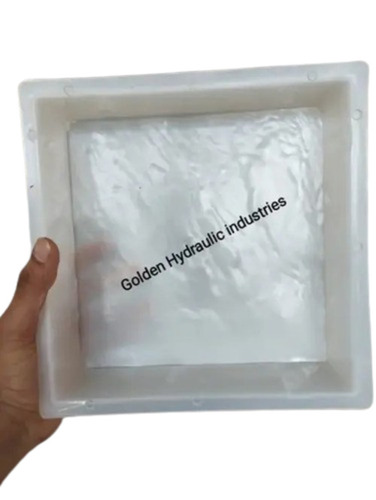 Stone Square Paver Mould - Plastic Material, Customized Size, White Color | Durable, Fine Finished Design, Ideal for Industrial Usage