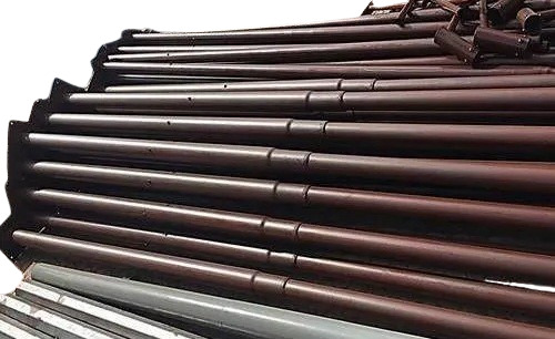 Mild Steel Tubular Light Pole - Color: Black