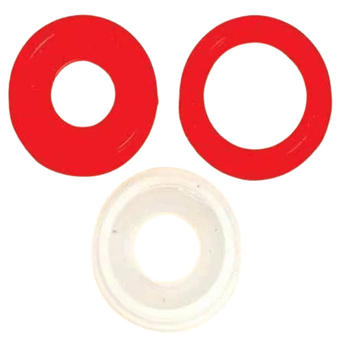 Tri Clover Gasket - Rubber Customized Size Red & White | Durable Ring Gasket Industrial Standard Fine Finished Round Shape Plain Pattern