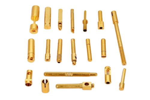 Brass Plug Pins - Color: Golden