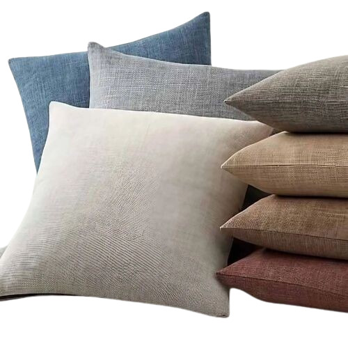 Cotton Pillow - 100% Pure, Customized Size | Light Weight, Breathable, Jacquard Handmade Cover with Charcoal Filling