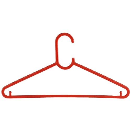 Plastic Clothes Hanger - Color: Red