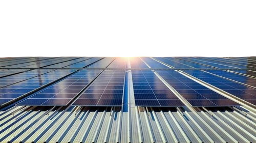 Rooftop Solar Panels - Polycrystalline Silicon, Customized Size, Blue Color | 5-10 Meter Cable Length, Heavy Duty, 1-Year Warranty