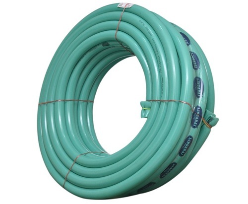 Flexible Hose Pipes - ABS Material, 20 ft Length, 1.5 inch Size, 90Â°C Temperature Resistance, Round Shape, Green Color, 2.7 kg Weight
