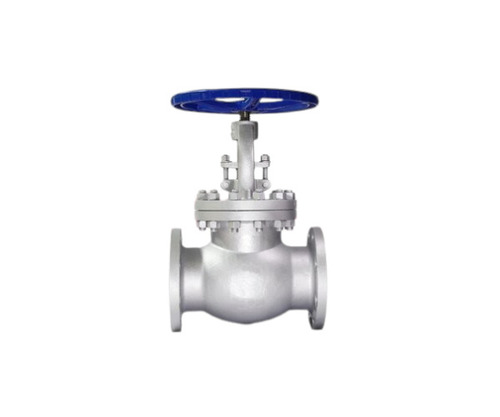 Metal Globe Valve - Cast Iron, Customized Size, Silver Color | Rust Free, Corrosion Resistant, Powder Coated Surface, Suitable for Multiple Media