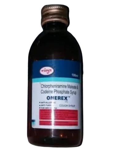Onrex Cough Syrup - 100 Ml Optimum Grade Pharmaceutical Liquid | Effective Cough & Cold Treatment For Adults & Aged Persons Storage In Dry Place