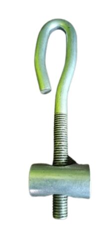 I Bolt - High Tensile Fully Threaded 10mm Diameter x 8 Inch Length Silver Polished Finish Rust Proof Heavy Duty Lifting/Fastening