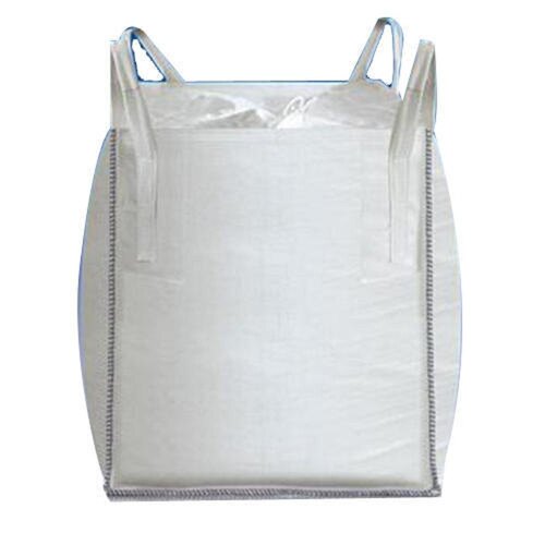 Pp Big Bags - Pp Material, Customized Size, White Color | Square Shape, Durable, Fine Finished, Zipper Closure, Four String Handles