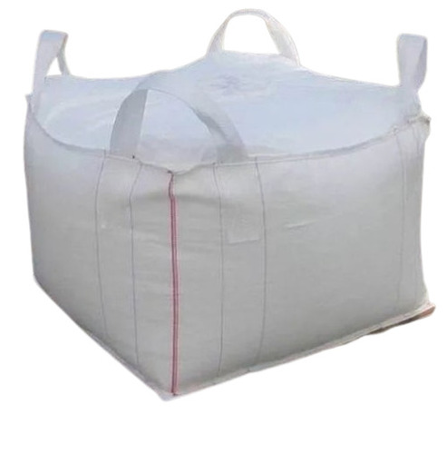 Pp Jumbo Bags - PP, Customized Size, White Color | Plain Print, Square Shape, Durable, Fine Finished, Industrial Use with Flexiloop Handle