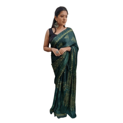 Ajrakh Saree - Design: Design