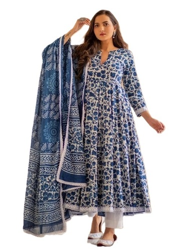 Ladies Cotton Anarkali Gown Kurti