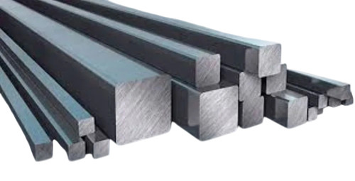 Stainless Steel Square Bar - Solid Form, Polished Grey Finish | Durable, Industrial Grade, Recyclable Material, Very Good Quality