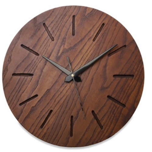 Wooden Wall Clocks - Wooden Material, Round Shape, Light Brown Color, Polished Surface | Attractive Design, Charm and Limited Edition