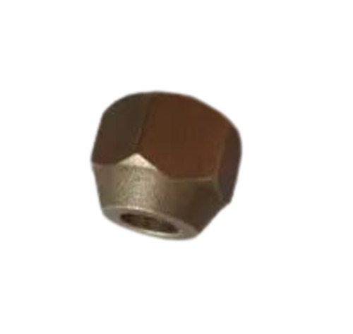 Brass Flare Nuts - Brass, 1 Foot (ft) , Golden Color, Durable, Hexagon Head, Industrial Standard, Long Lasting Finish, Polished Surface