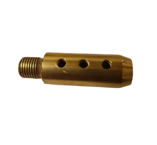 Brass Pipe Nipple - Forged Round Design, Standard Size, Polished Golden Finish | Durable, Long Lasting, Female Connection, Industrial Application