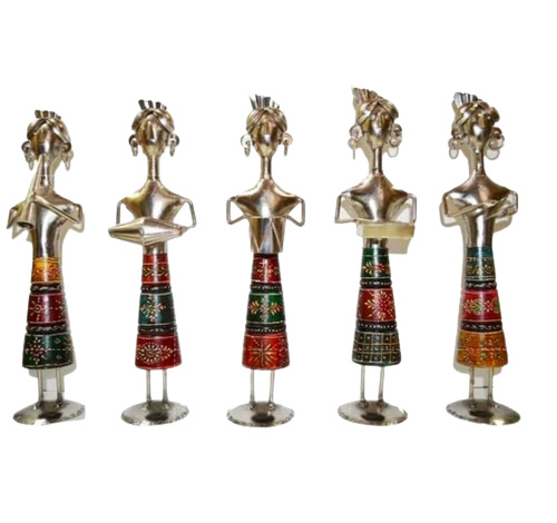 Decorative Wood Iron Musicians