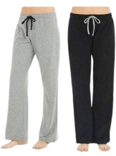 Ladies Pyjama - Cotton, Customized Size, Grey & Black Color | Light Weight, Breathable, Full Sleeves, Standard Design, Suitable for Summer & Winter