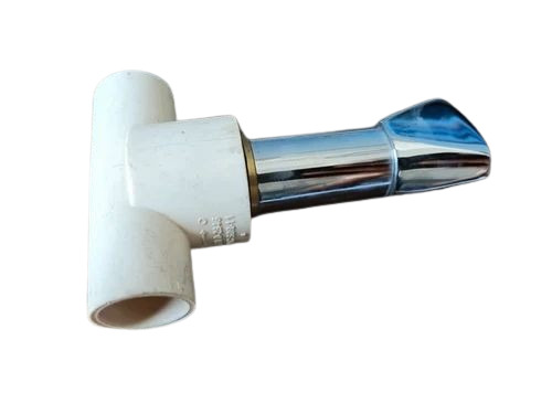 UPVC Concealed Valve - UPVC & Metal, 3/4 Inch Size, Silver Color | Durable & Fine Finished for Industrial Water Pipe Fitting