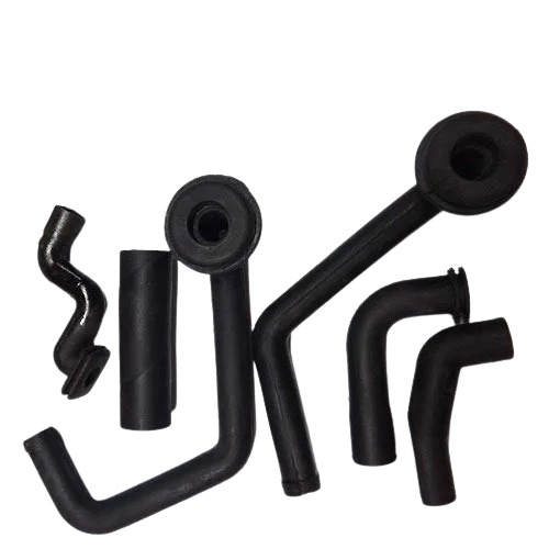 Automotive Rubber Hose - Rubber, Customized Size, Black | Durable, Fine Finished, Multi Shape, Designed for Air Usage