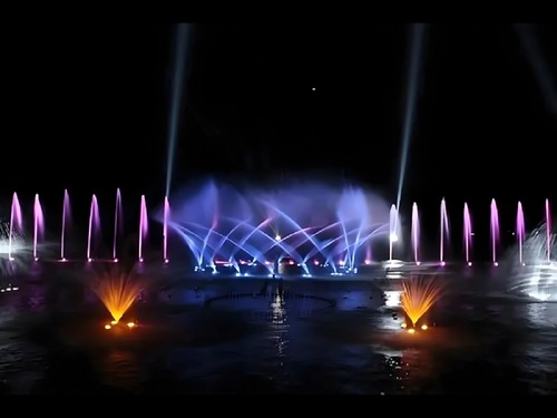 Choreographed Musical Fountain - Color: Rgb