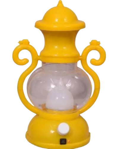 Solar Table Lamp - Plastic, Customized Size, Yellow | Heavy Duty, Long Lasting, Portable, Manual Switch, 6-Month Warranty, Sun Charge Maintenance