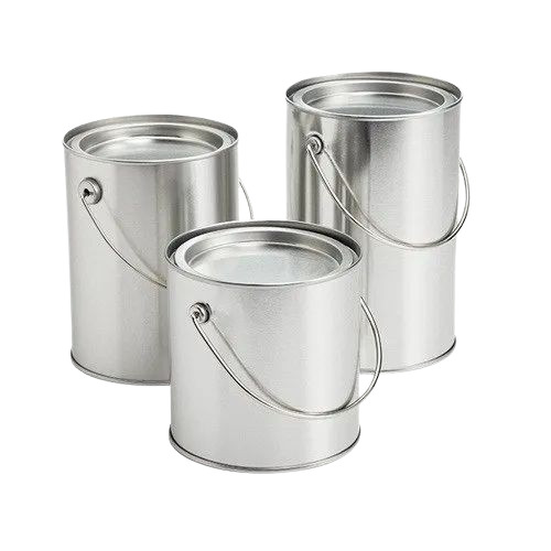 Tin Containers - Aluminum Customized Size Silver Color | Durable Round Shape Acid Etch Surface Handling Fine Finished