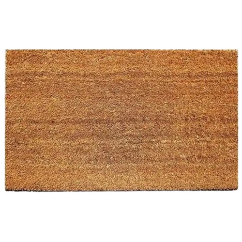 Coir Doormats - Coir Material, Standard Size, Brown Color | Anti-Slip Backing, Modern Design, Rectangular Shape, Hand Washable Feature