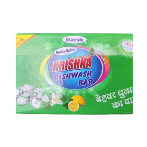 Dish Wash Bar - Chemical Material, 100 Grams, Blue | Antibacterial, Removes Tough Stains, Quick Shine, Impurity Free, Eco-Friendly