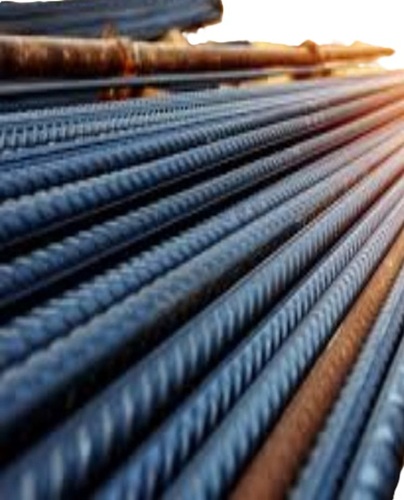 Tmt Bar - Round Shape 40 Feet Length, 10-100mm Dimension, Anodized Blue Iron | Grade A, Suitable for Building Construction