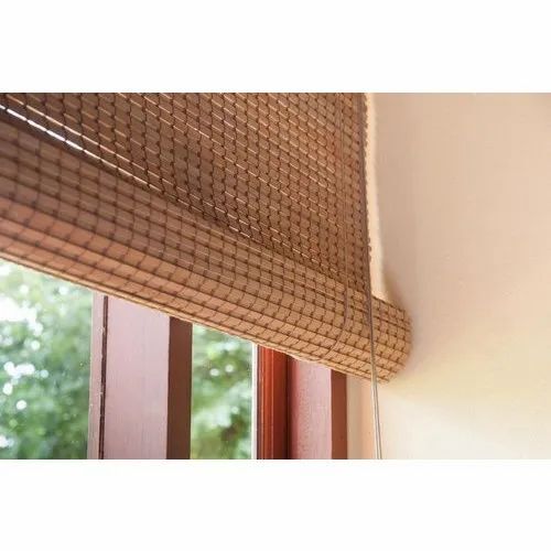 Bamboo Roll Up Blind - Pattern: Vertical