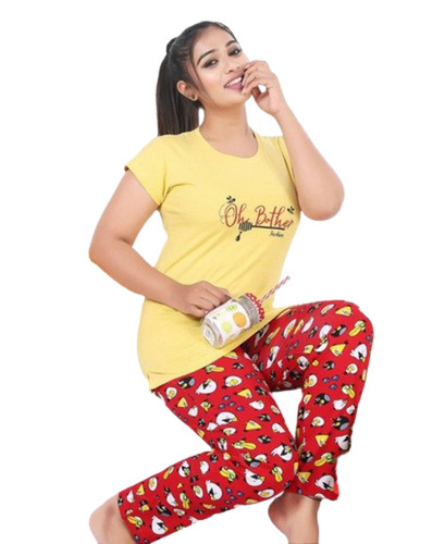 Cotton Hosiery Night Suit