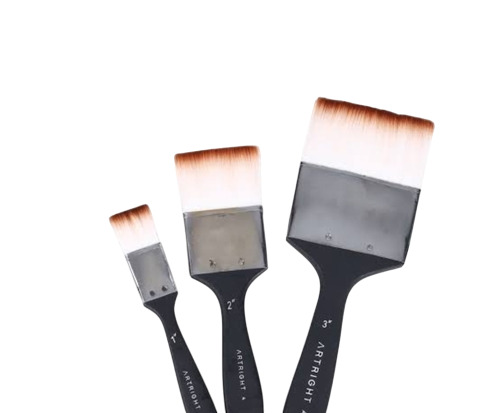 Painting Brush - Bristle Material, Customized Size, Black & White Color | Durable Plastic Handle, Fine Finishing for Polishing Tasks