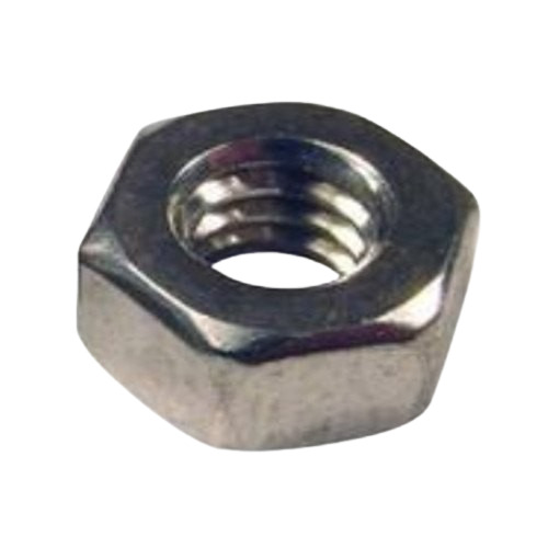 Stainless Steel Nut - Customized Size, Silver Color, Hexagon Head Type | Durable, Fine Finished, Polished Surface, Long Lasting