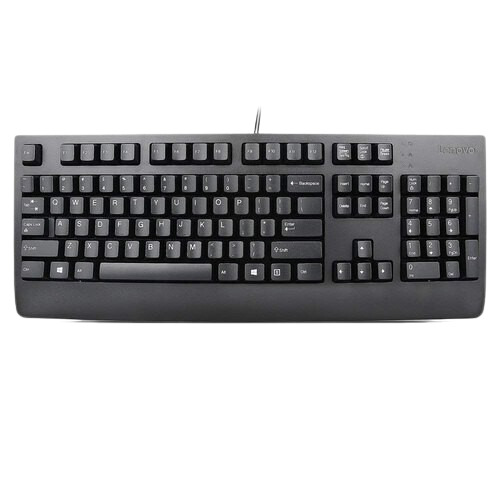 Lenovo Keyboard - ABS Material, ADB Interface, Grey Color, 24V Operating Voltage | Soft Keys, Durable Build, Industrial Application, 1-Year Warranty