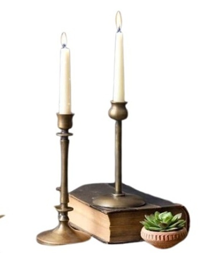 Brass Candle Handle - Style: Religious